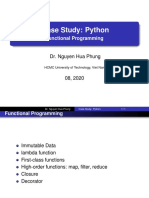 Case Study: Python: Functional Programming