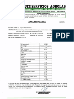 Analisis de Agua