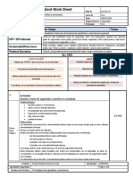 Standard Work de Limpieza de Superficies y Estructuras