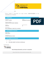 ¡Hola Elmer Arturo!: Hemos Recibido Tu Documento Con Cargo Número: 2022-V01-026643, El Día 16/03/2022 A Las 15:59:06h