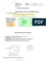 Guía de Matemática 3ro Medio La Circunferencia