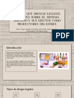 Efectos Que Drogas Legales, Producen Sobre El Sistema Nervioso y Sus Efectos Como Productores Del Estres