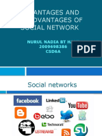 Advantages and Disadvantages of Social Network