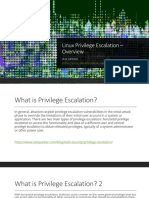 Linux Privilege Escalation Overview