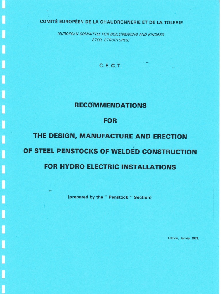 C E C T Steel Penstocks Stress Mechanics Welding