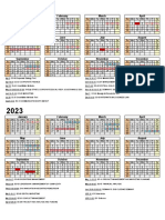 EMBA Program Calendar 2022-2023