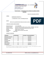 Certificado Siste, A de Alarma 20222222