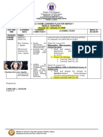 Department of Education: Weekly Home Learning Plan For Mapeh 7 Week 8, Quarter 2 January 10 - January 14, 2022