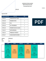 Horario Carrera 251 5 60 A ELECTRICIDAD - AJUSTE - CURRICULAR - 2019