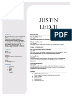 Justin Leech: Profile