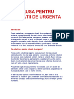 Trusa Pentru Situatii de Urgenta