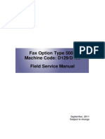 Fax Option Type 5002 Machine Code: D129/D130 Field Service Manual