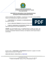 Documentos para Assuncao de Responsabilidade Técnica