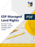 ESP Managed Land Rights: Effective From 10Th February 2 0 2 0