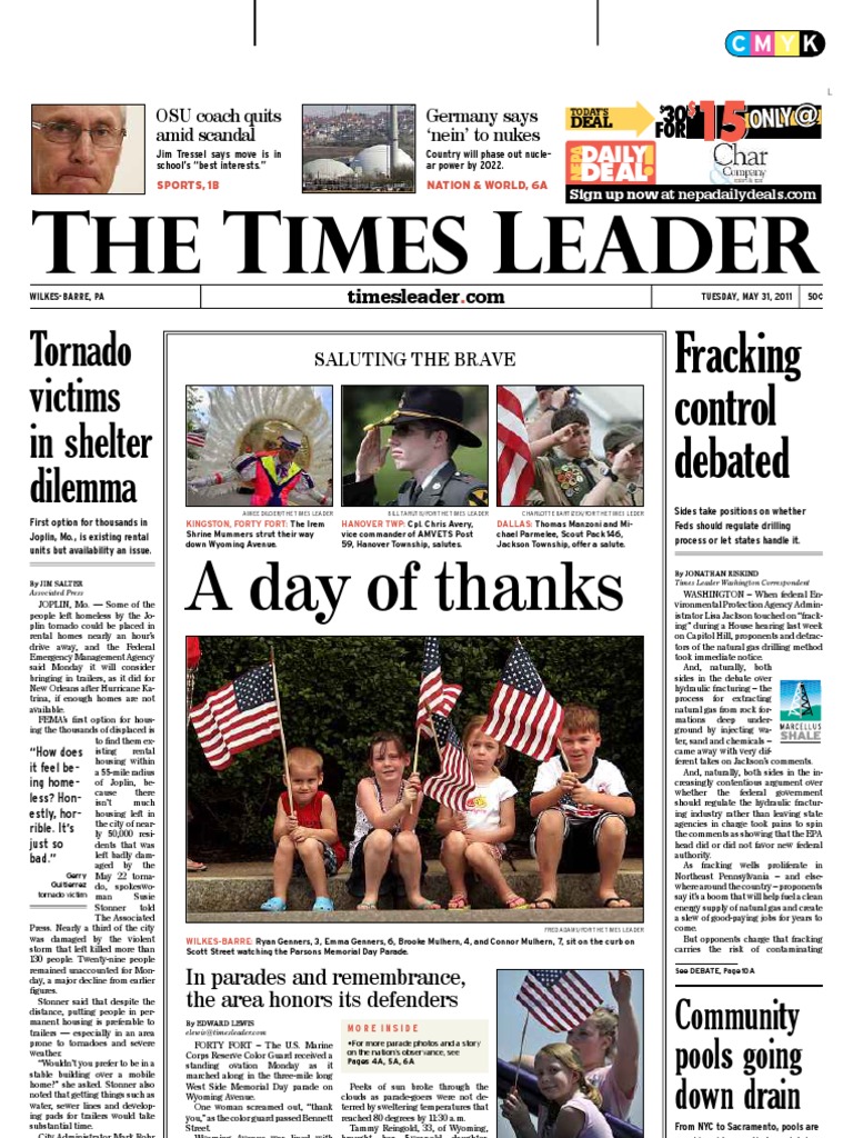 Times Leader 05-31-2011, PDF, Hydraulic Fracturing