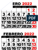 Calendario 2022 Mod Colores