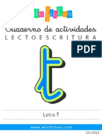 ESC026 Letra T Lectoescritura Edufichas