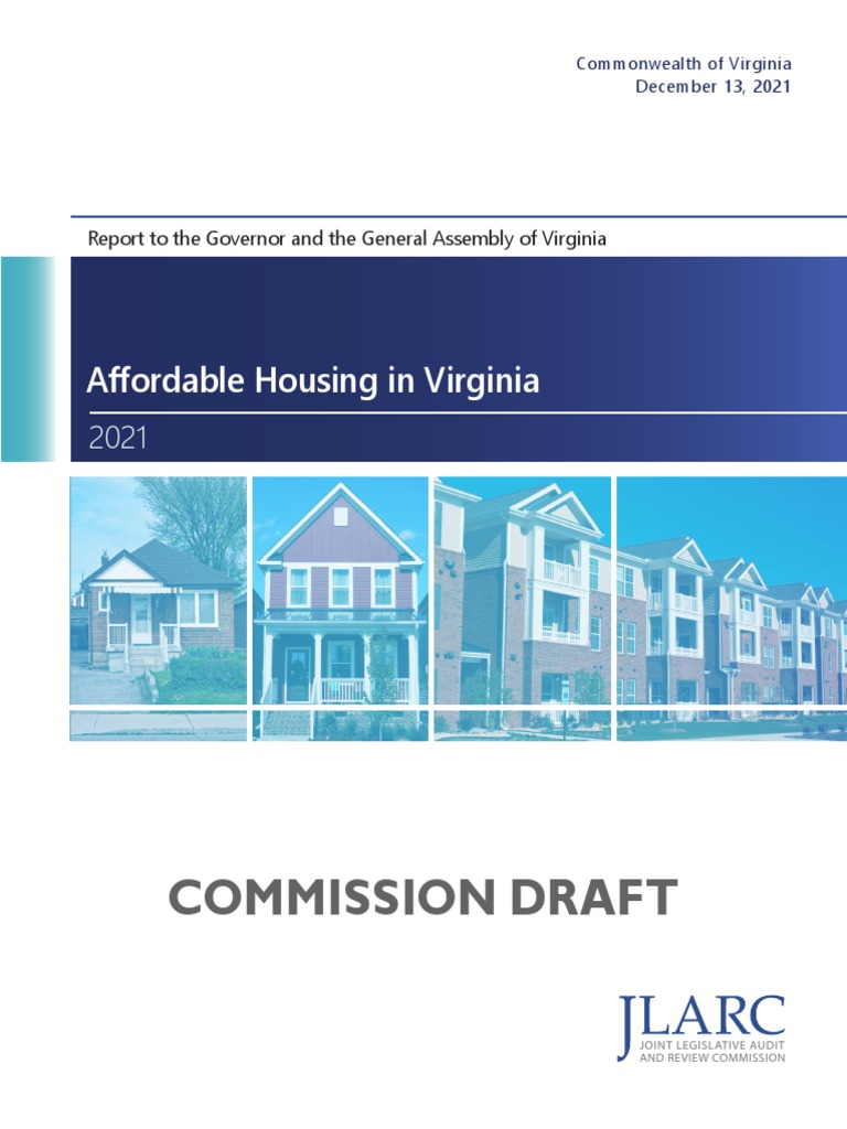 Report On Affordable Housing in Virginia PDF Affordable Housing
