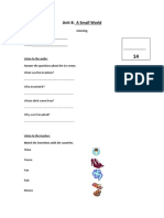 Listening Summative Assessment