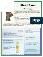 Meet Ryan Brown Reading Comprehension Exercises - 6014