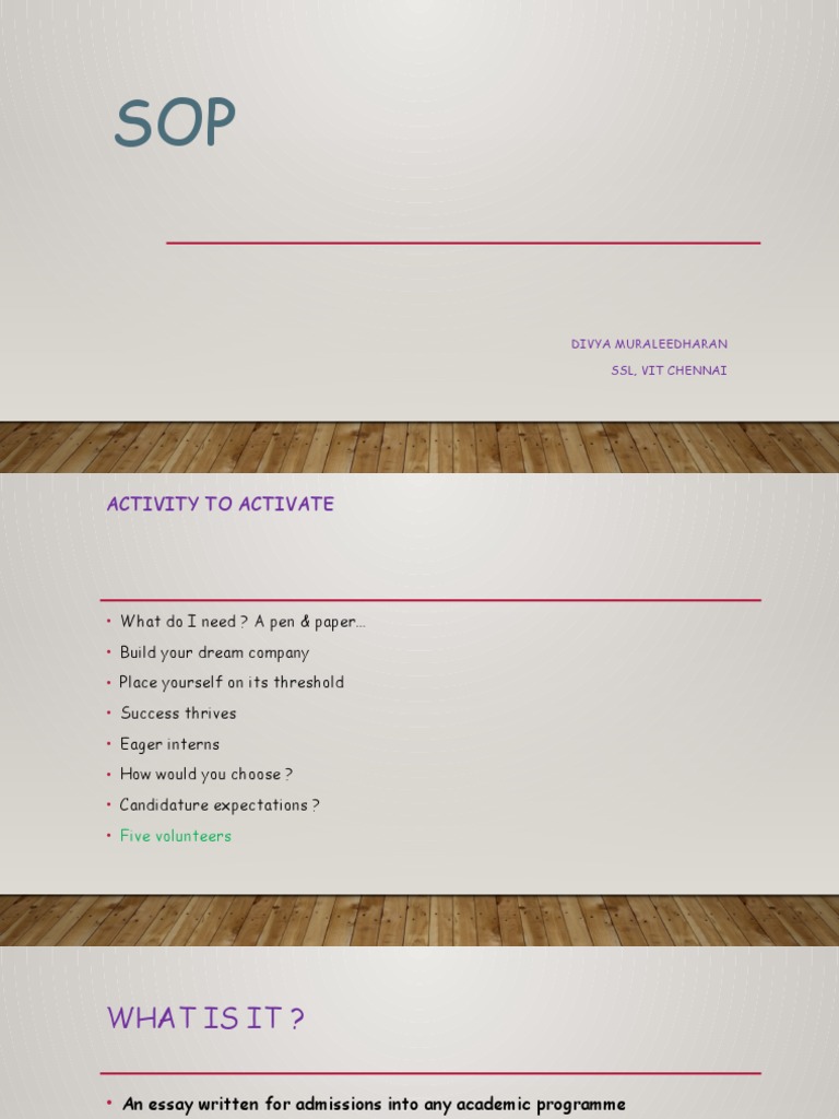 How to Write an Effective SOP Guide | PDF