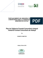 Plan de Vigilancia Forestal Comunitario Integral