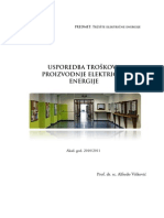 Usporedba Troškova Proizvodnje Električne Energije Prof - Dr.s