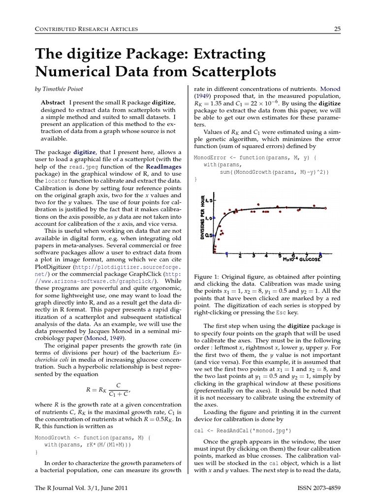 PAPER - The Digitize Package Extracting Numerical Data From ...
