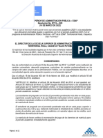 RESOLUCIÓN No 020 DE 2022 - POR LA CUAL SE RECONOCE MATRICULA DE HONOR