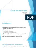 Solar Power Plant: By: Zoya Durrani FA17-EPE-044