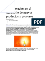 Innovación de Nuevos Productos