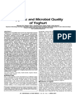 Hygienic and Microbial Quality of Yoghurt