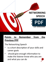 Networking Speeches - Fine Tuning