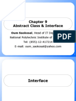 Abstract Class & Interface: Oum Saokosal, Head of IT Department