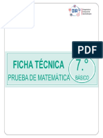 Ficha Tecnica Prueba Matematica 7 BASICO