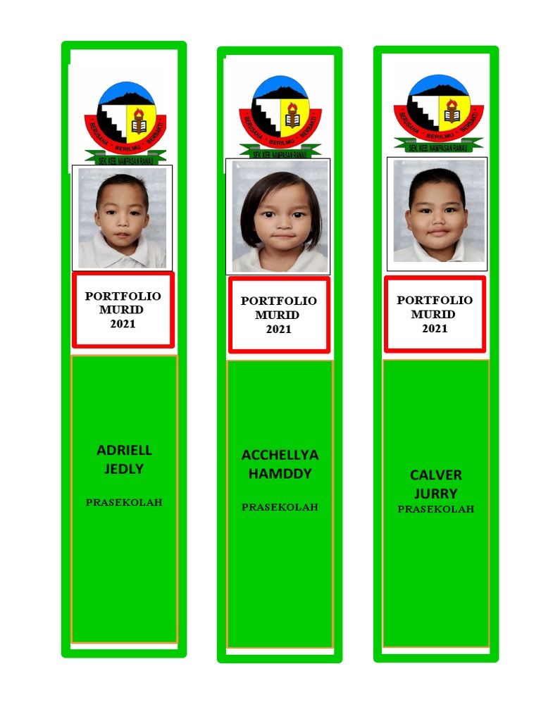 TULANG FAIL UNTUK FAIL Portfolio Murid Pra 2021 | PDF