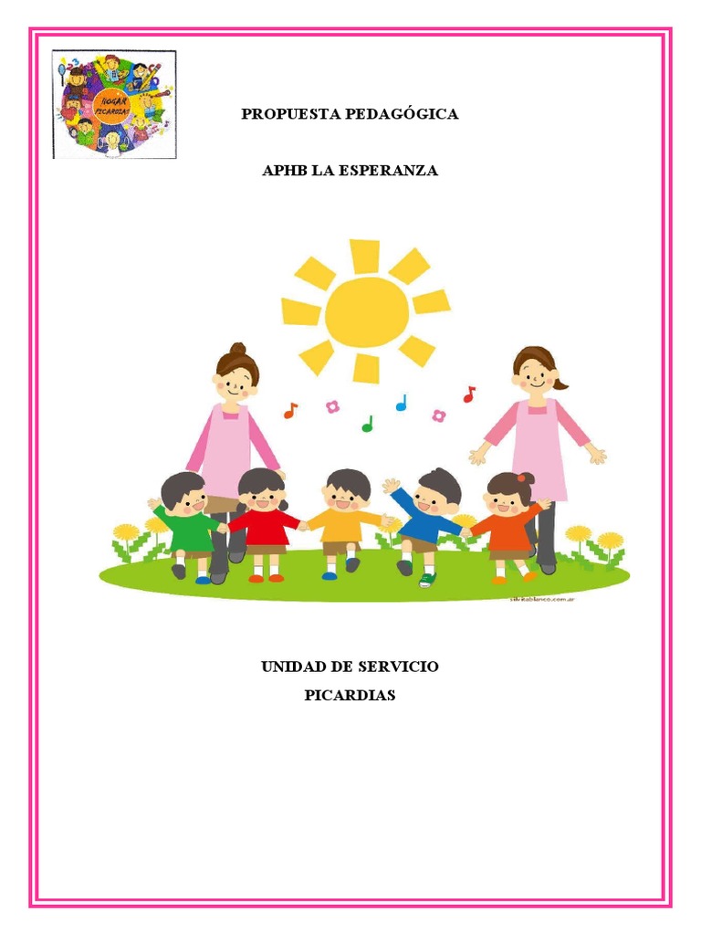 Propuesta Pedagógica para Primera Infancia | PDF | Educación de la ...