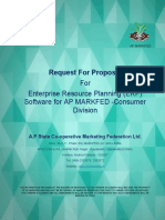 Request For Proposal: For Enterprise Resource Planning (ERP) Software For AP MARKFED - Consumer Division
