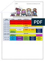 HORARIO 2do GRADO PRIMARIA 2022 PRESENCIAL