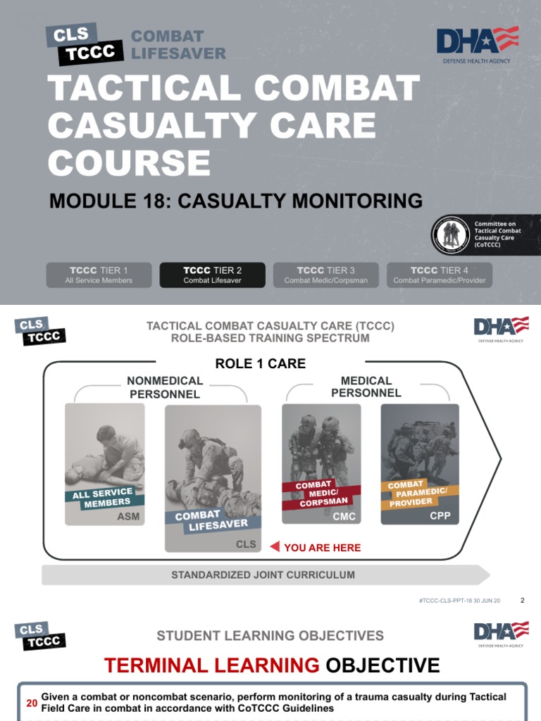 TCCC Tier 4: Casualty Monitoring Guide | PDF | Clinical Medicine ...