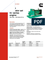 Diesel Generator Set NT Series Engine: 360 Kwe - 400 Kwe 60 HZ