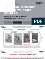 Module 09: Circulation / Hemorrhage Control: TCCC Tier 4 TCCC Tier 1 TCCC Tier 3