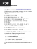 Generating SQL Trace Files