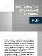 Theories on Language Learning - Vygotsky, Piaget, Habit Formation