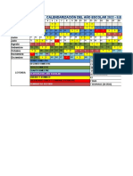 Calendarización 2022