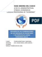 Resumen de Las Combinaciones de Los Enfoques de Inventario y de Portafolio