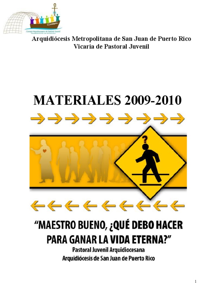 Materiales de Pastoral Juvenil 2009-2010 | PDF | Oración | Jesús