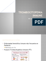 Trombocitopenia Inmune: MD Julio Palas Barrera