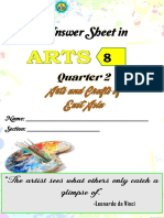 Answer Sheet Arts8 Q2