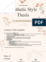 Cottagecore Aesthetic Style Thesis - by Slidesgo
